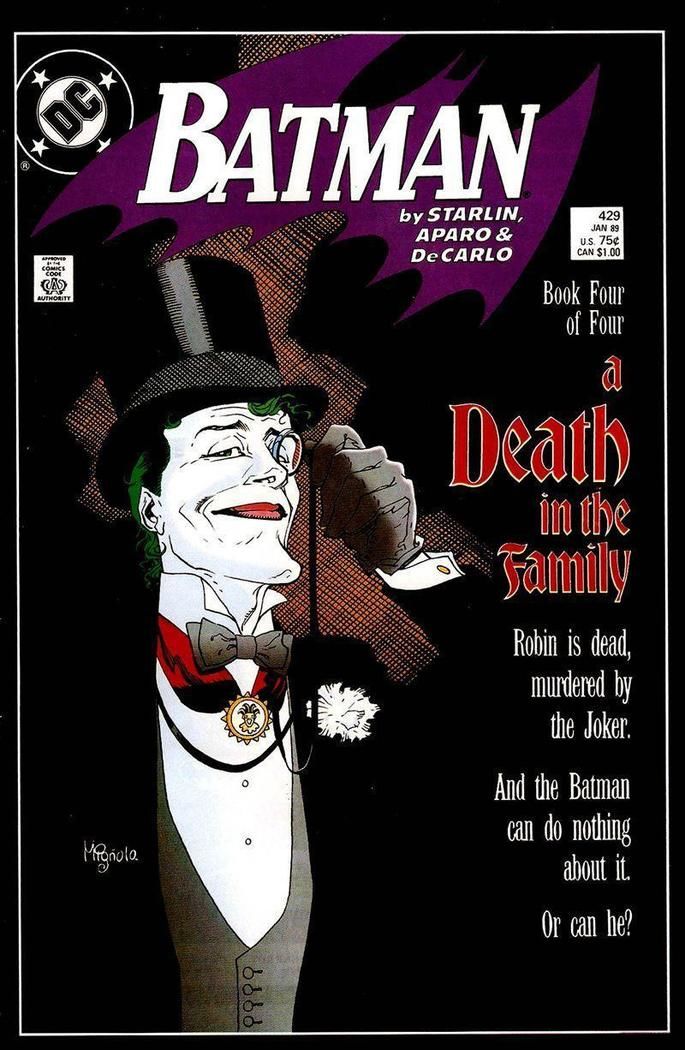 Capa de Batman - Morte em Familia