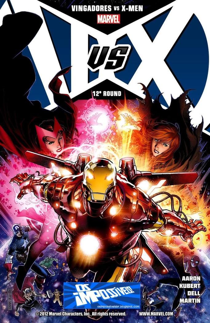 Capa de Vingadores vs X-Men