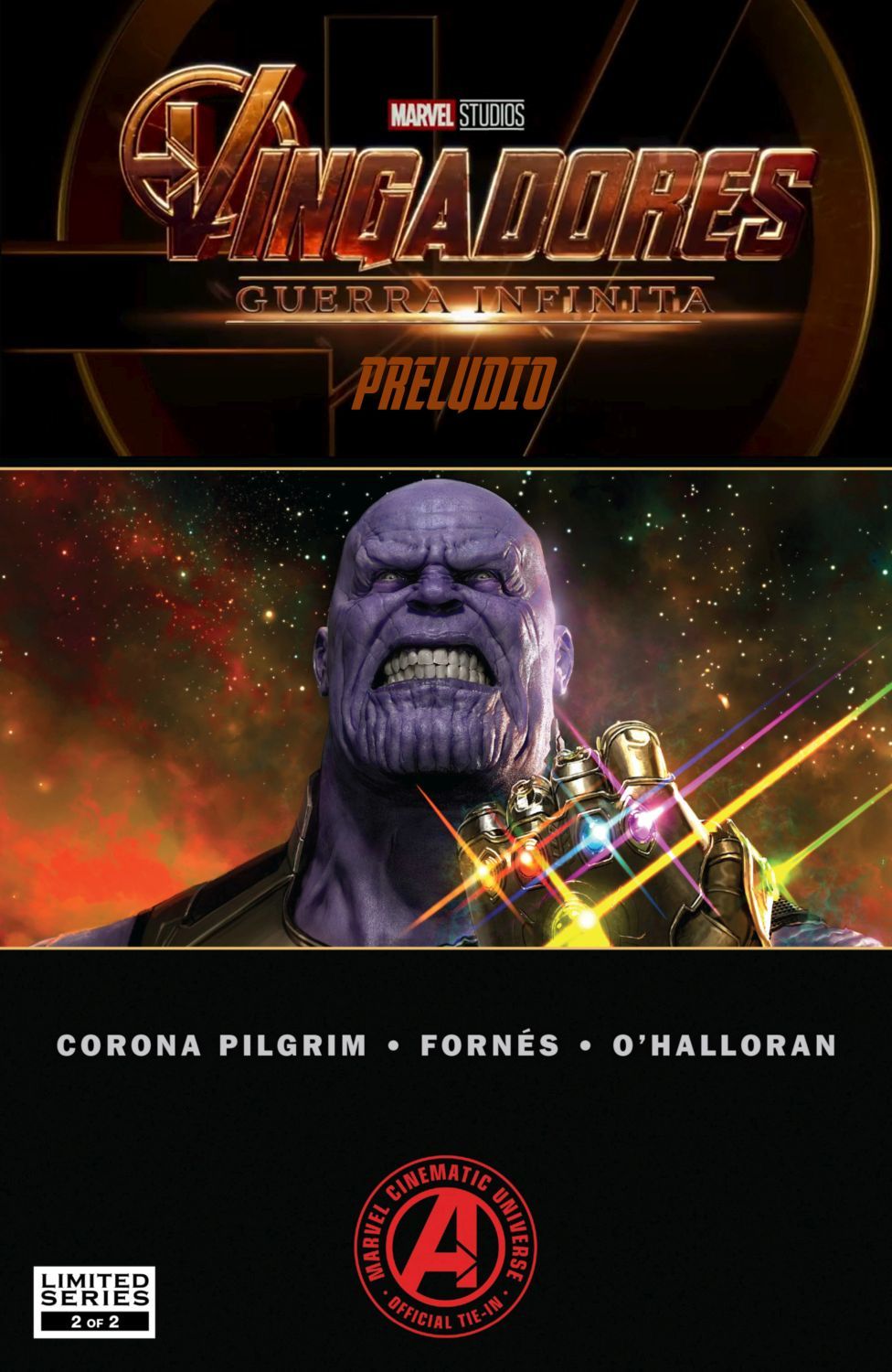 Capa de Os Vingadores - Guerra Infinita - Prelúdio