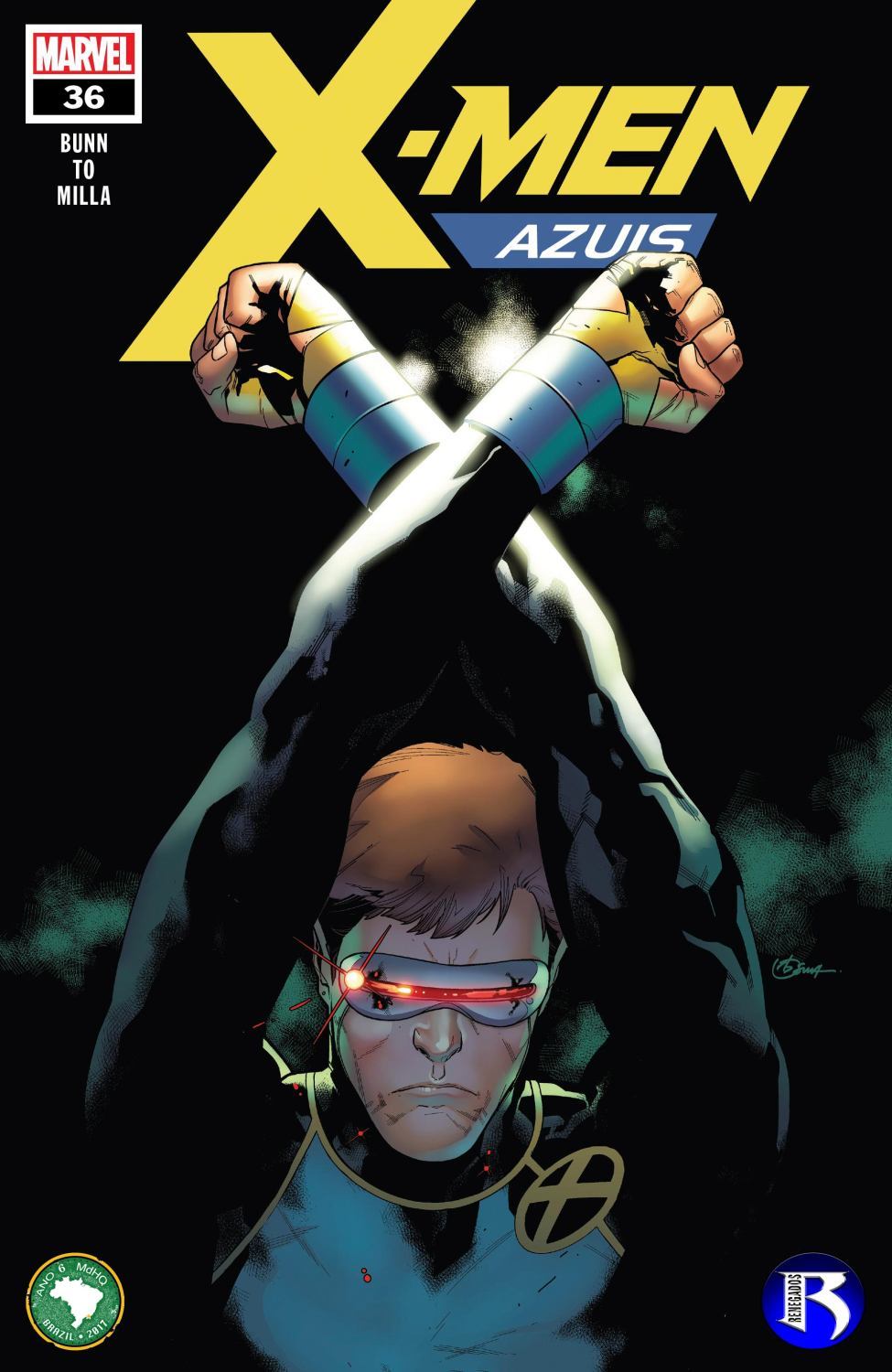 Capa de X-Men Azul (2017)