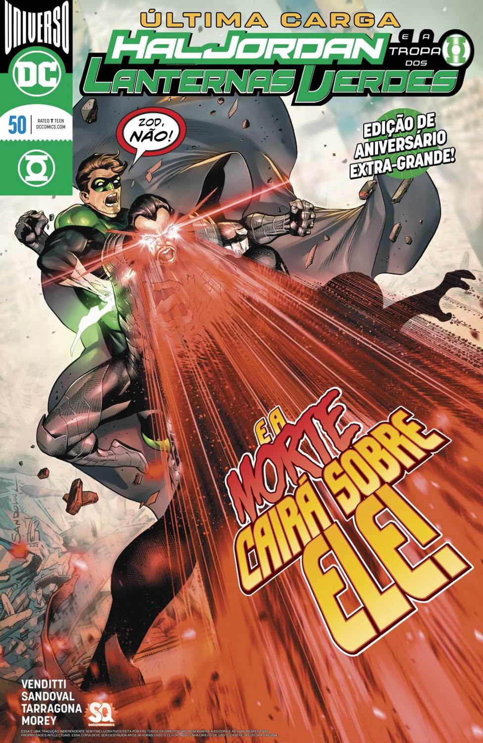 Capa de DC Rebirth - Hal Jordan e a Tropa dos Lanternas Verdes