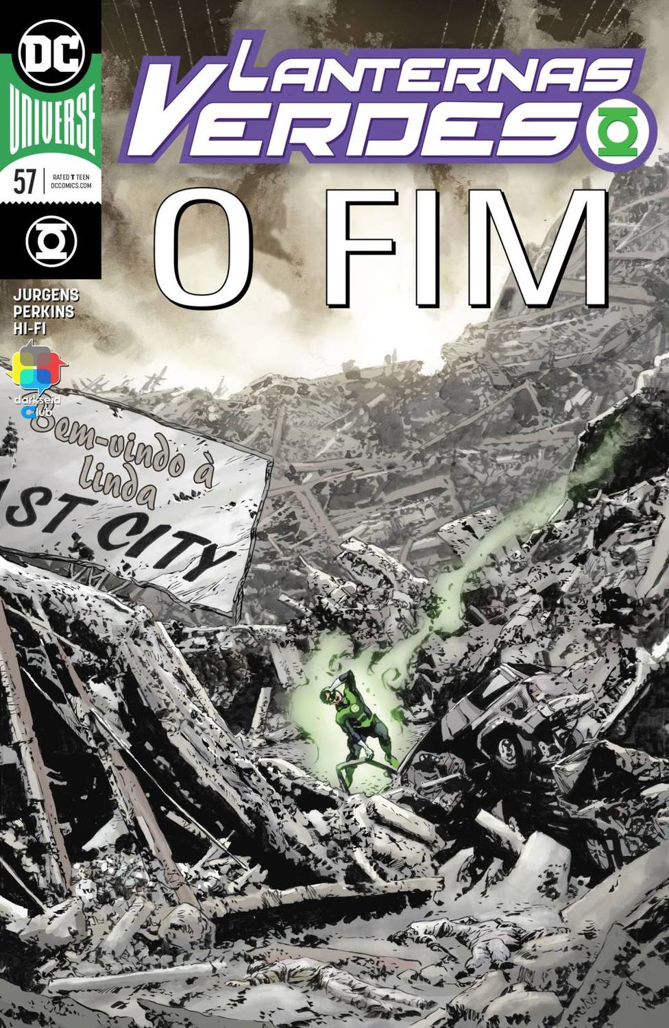 Capa de DC Rebirth - Lanternas Verdes