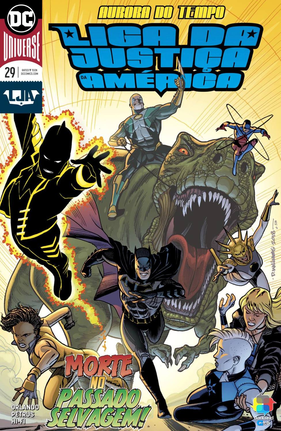 Capa de DC Rebirth - Liga da Justiça da América